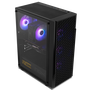 Nox Infinity Beta Boîtier PC Gaming Semi-Tour Micro-ATX/ITX Mesh ARGB Ventilé Verre Trempé USB 3.0