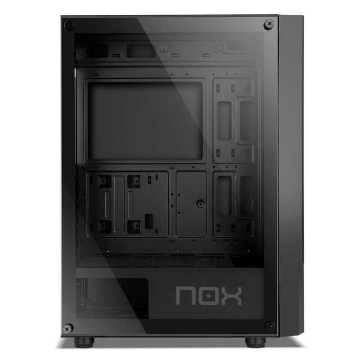 Nox Infinity Beta Boîtier PC Gaming Semi-Tour Micro-ATX/ITX Mesh ARGB Ventilé Verre Trempé USB 3.0