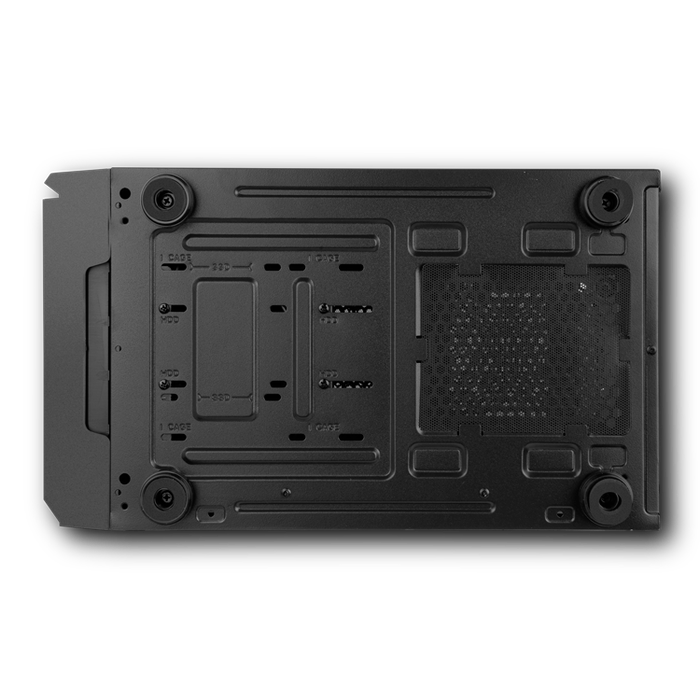 Nox Infinity Beta Boîtier PC Gaming Semi-Tour Micro-ATX/ITX Mesh ARGB Ventilé Verre Trempé USB 3.0