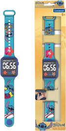 Lexibook Montre numérique Stitch avec affichage LED et réveil - Fonctionne avec pile CR2032