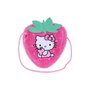 Hello Kitty Sac bandoulière en peluche motif Fraise 22x22x8cm - Sac à dos pour enfants en polyester - Marque Hello Kitty