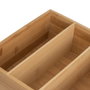 BigBuy Home Organiseur de Tiroirs Naturel Bambou 28 x 22 x 8,5 cm