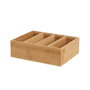 BigBuy Home Organiseur de Tiroirs Naturel Bambou 28 x 22 x 8,5 cm