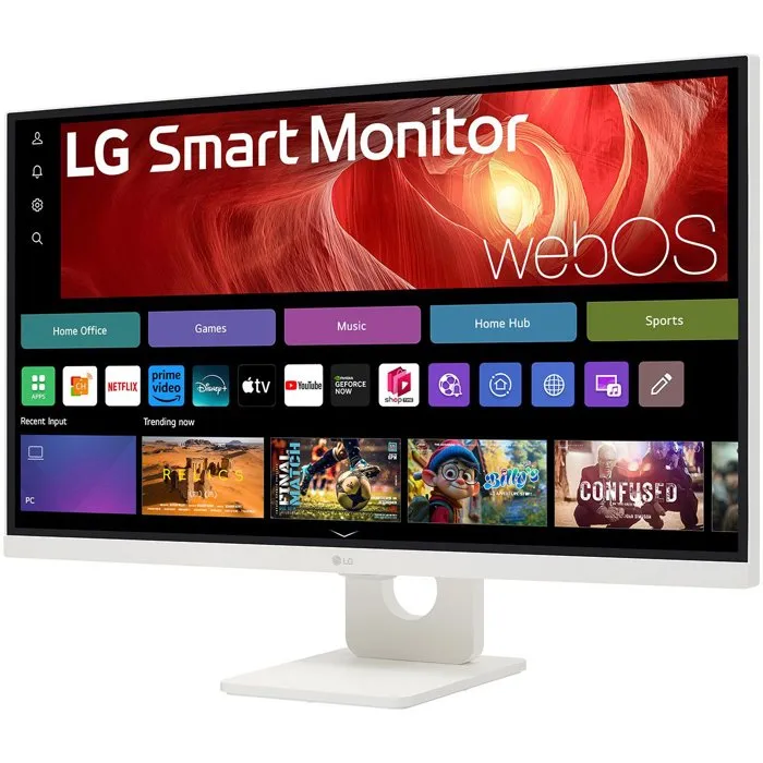 LG Electronics 27U731SA-W - Écran PC 27" 4K UHD (3840x2160) IPS, 5 ms, 60 Hz, Smart Monitor avec webOS, dalle IPS