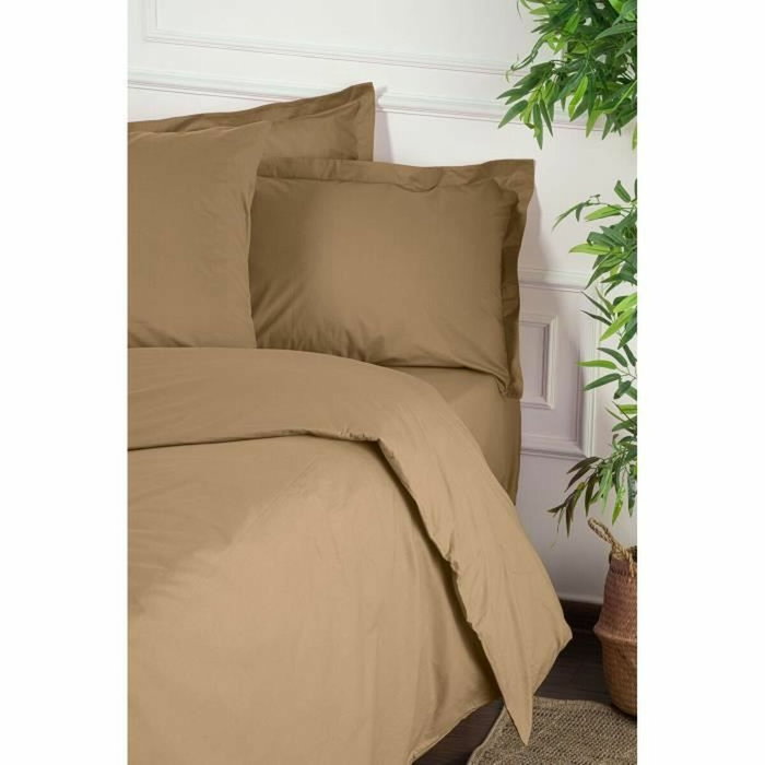BigBuy Home Parure de couette Marron 3 Pièces (220 x 240 cm) inevitable