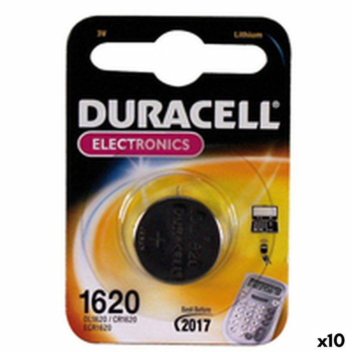 Pile Bouton au Lithium DURACELL DL1620 3 V (10 Unités)