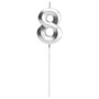 Party Time Bougie Anniversaire Chiffre 8 Plata