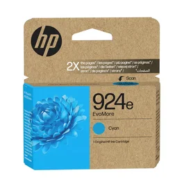 HP 924e Cartouche d'encre Cyan XL EvoMore (4K0U7NE) pour HP OfficeJet Pro 8120, 8130