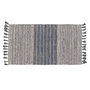 Tapis Bleu Blanc 70 % coton 30 % Polyester 80 x 150 cm