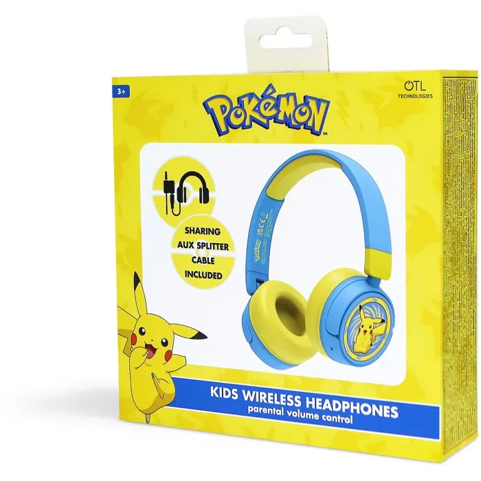 Otl Technologies Casque Bluetooth Pokémon Pikachu M30 Otl Technologies Casque Bluetooth Pokémon Pikachu M30