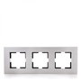 Panasonic Cadre Novella 3 Éléments Horizontal-Verticale Aluminium Eloxal Argent