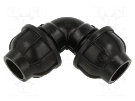 GEBO Connecteur de serrage coudé 90° en polypropylène 20mm
