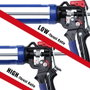Pistolet à silicone Workpro Bleu Noir 230 mm