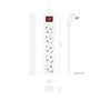 Multiprise 5 Prises avec Interrupteur Aisens A154-0651 Blanc 3500 W