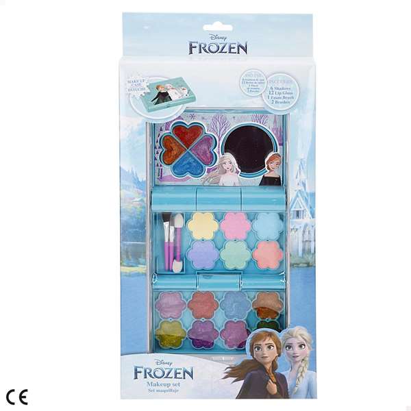 Color Baby - Estuche de maquillaje frozen - Trousse de maquillage 3 étages pour enfants à thème La Reine des Neiges, à partir de 3 ans