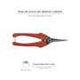 WOLFPACK LINEA PROFESIONAL Ciseaux de vendanges droits P10 18 cm