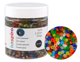 Innspiro Perles de rocaille en verre émaillé 2,3 mm, 120g
