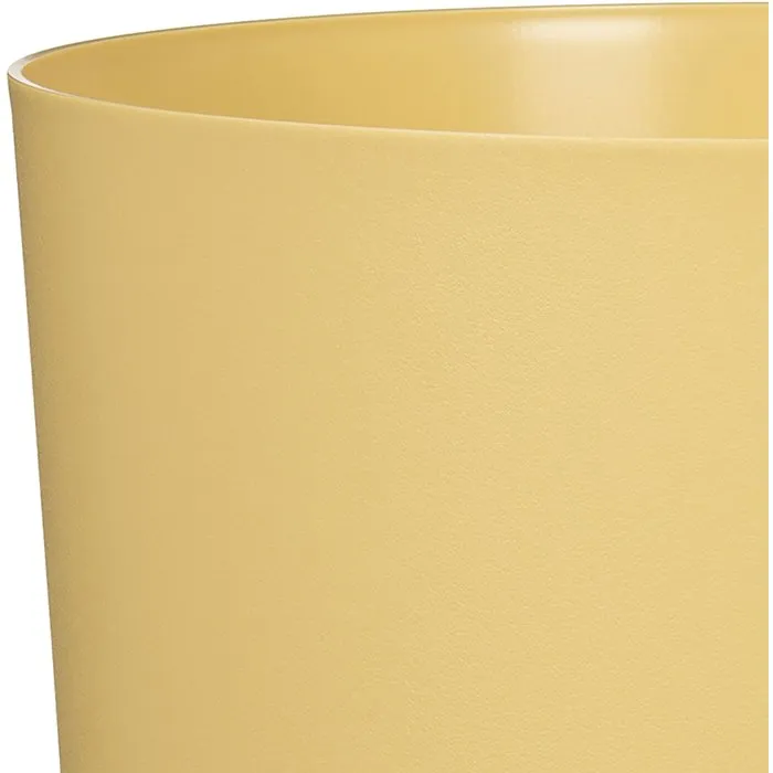 Deroma 236 Pot de fleurs rond 13 litres, diametre 29 cm, jaune, design elegant pour interieur et exterieur Deroma 236 Pot de fleurs rond 13 litres, diametre 29 cm, jaune, design elegant pour interieur et exterieur