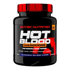 SCITEC NUTRITION HOT BLOOD HARDCORE 700G FRUTOS ROJOS