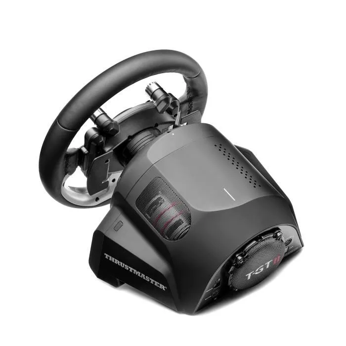 Thrustmaster T-GT II - Volant de course officiel PlayStation 5 et Gran Turismo avec retour de force, pédalier 3 pédales - Compatible PS4, PC