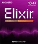 ELIXIR Jeu de cordes acoustique 12 cordes Nanoweb Bronze 80/20 10-47 / 10-27