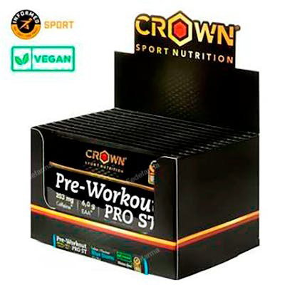 CROWN SPORT NUTRITION Pre-Workout PRO ST Blue Storm 12 x 15 g