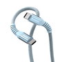 Verbatim Câble Magnétique Sync & Charge USB-C/USB-C 60W 120cm Bleu