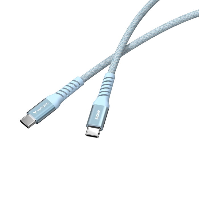 Verbatim Câble Magnétique Sync & Charge USB-C/USB-C 60W 120cm Bleu Verbatim Câble Magnétique Sync & Charge USB-C/USB-C 60W 120cm Bleu