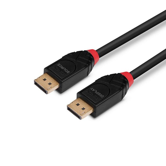 Lindy Câble Actif DisplayPort 1.4, 7.5m, 8K@60Hz / 4K@144Hz, HDR, Haute Qualité pour PC, Moniteurs Gaming et Affichage