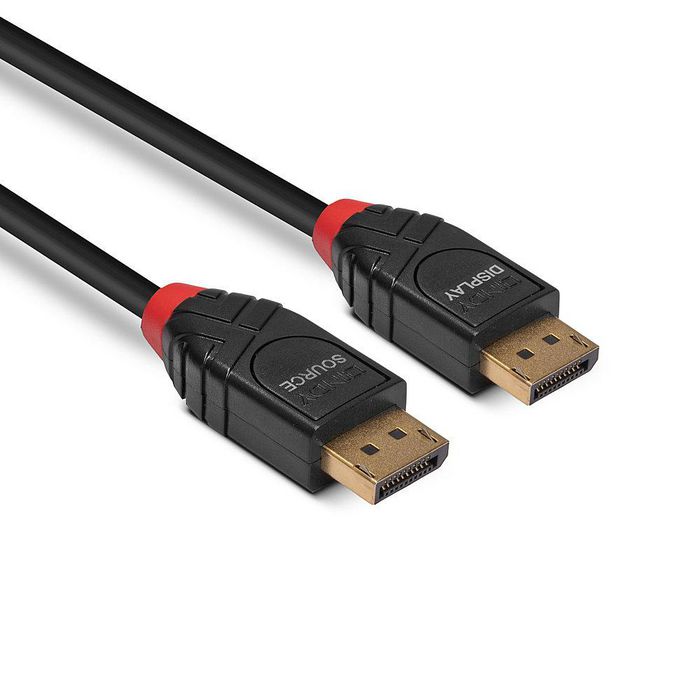 Lindy Câble Actif DisplayPort 1.4, 7.5m, 8K@60Hz / 4K@144Hz, HDR, Haute Qualité pour PC, Moniteurs Gaming et Affichage