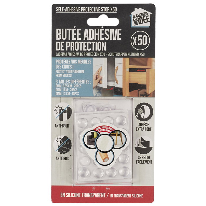 Je cherche une Idee Set de 50 topes protecteurs adhésifs transparents Je cherche une Idee Set de 50 topes protecteurs adhésifs transparents