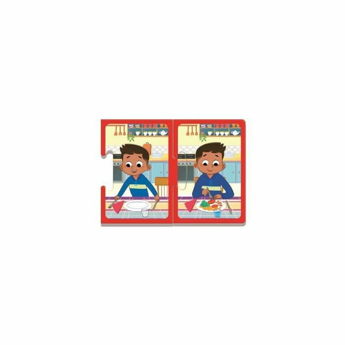 Clementoni J'apprends et je grandis - 16 mini-puzzles éducatifs