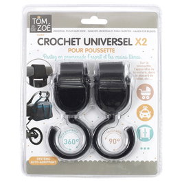 Tom et Zoe Lot de 2 crochets pour poussette