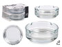 Vivalto Lot de 2 cendriers en verre transparent 9 cm | Dimensions 12 x 6.5 x 9.2 cm (Set de 36)