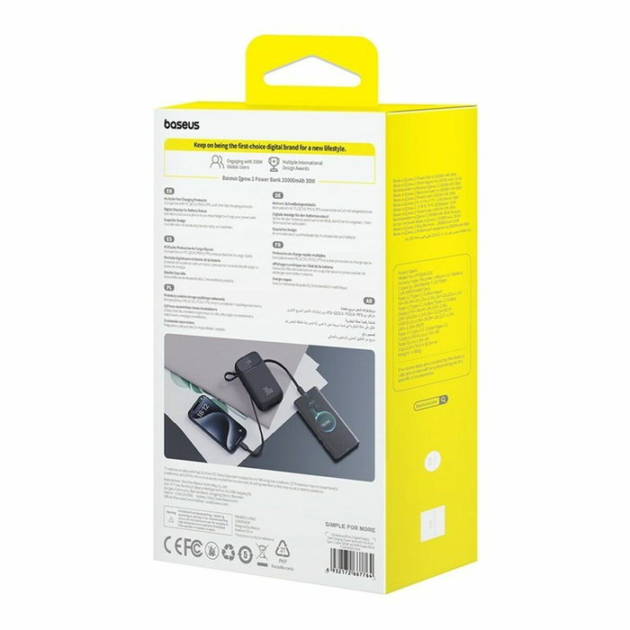 Powerbank Baseus P10055009113-00 Noir 20000 mAh