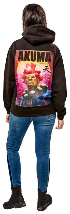 Street Fighter sweater à capuche Akuma Reverse (M)
