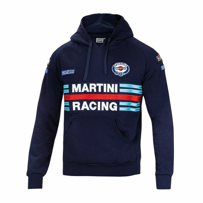 Sparco Sweat à capuche Martini Racing Bleu marine, Taille M