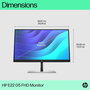 HP Écran E22 G5 21,5" - Moniteur PC Full HD IPS 75 Hz avec réglage ergonomique, HP Eye Ease et connectivité polyvalente