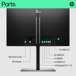 HP E22 G5 FHD 21,5 pouces Argent/Noir