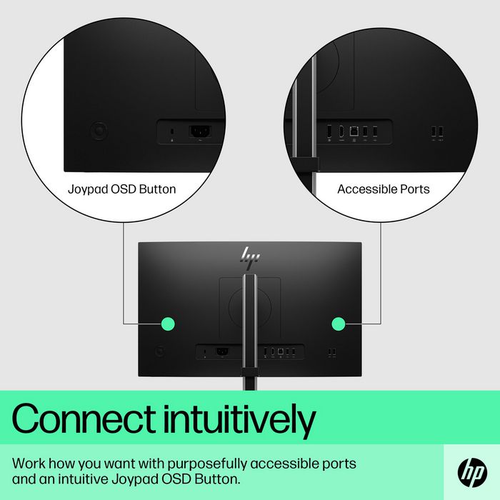 HP Écran E22 G5 21,5" - Moniteur PC Full HD IPS 75 Hz avec réglage ergonomique, HP Eye Ease et connectivité polyvalente