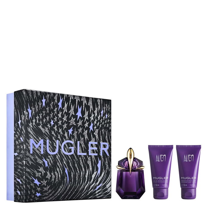 Thierry Mugler Coffret Alien pour Femme - Eau de Parfum 30 ml + Gel Douche 50 ml + Lotion Hydratante pour le Corps 50 ml