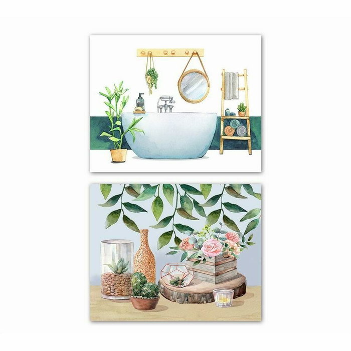 DKD Home Decor Toile Bois MDF 50 x 1,8 x 40 cm DKD Home Decor Toile Bois MDF 50 x 1,8 x 40 cm