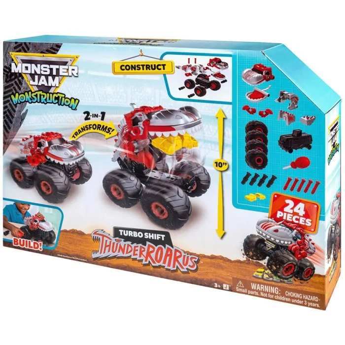 Monster Jam ThunderROARus - Véhicule transformable en dinosaure mécanique