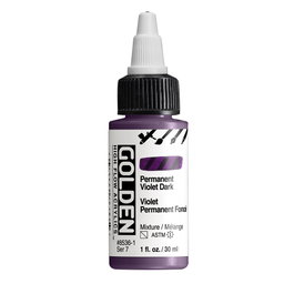 Golden High Flow Peinture Acrylique Permanente Violeta Oscuro (violet foncé) 30 ml