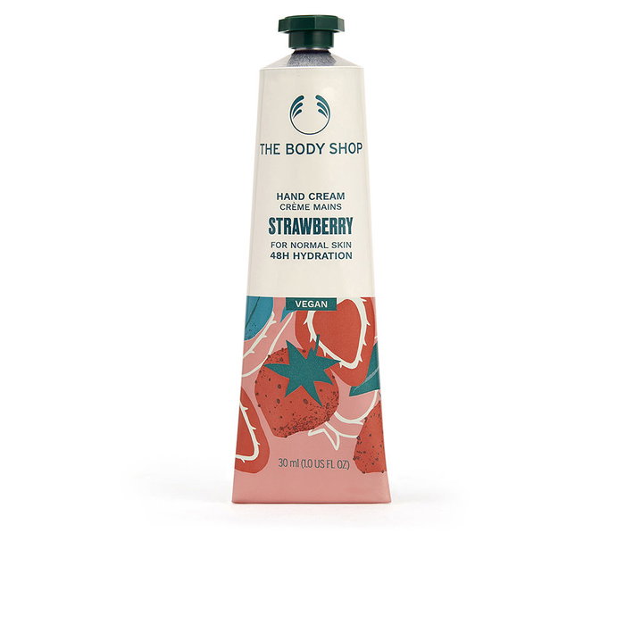 The Body Shop Crème mains FRAISE 30 ml – Hydratation mains, format voyage, beurre de karité The Body Shop Crème mains FRAISE 30 ml – Hydratation mains, format voyage, beurre de karité