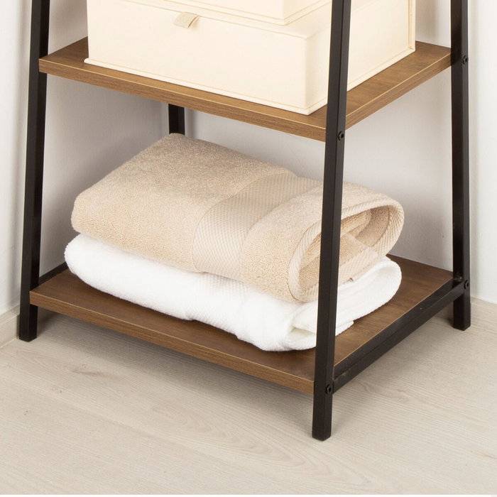 Max Home Étagère Fer Bois MDF 4 Étagères