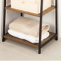 Max Home Étagère Fer Bois MDF 4 Étagères