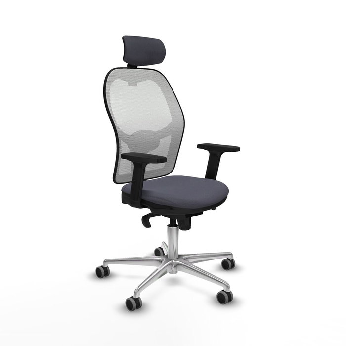 Piqueras y Crespo 2D086G2 Chaise de Bureau avec Appui-tête Gris foncé Piqueras y Crespo 2D086G2 Chaise de Bureau avec Appui-tête Gris foncé