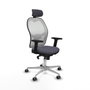 Piqueras y Crespo 2D086G2 Chaise de Bureau avec Appui-tête Gris foncé