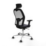 Piqueras y Crespo 2D086G2 Chaise de Bureau avec Appui-tête Gris foncé